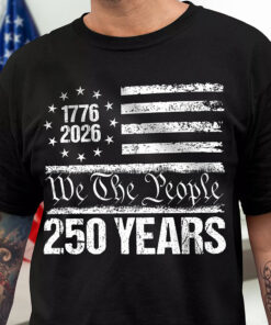 250 Years USA 250th Birthday 1776-2026 Eagle Flag Dark Shirt