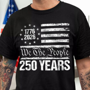 250 Years USA 250th Birthday 1776-2026 Eagle Flag Dark Shirt HO82 894566