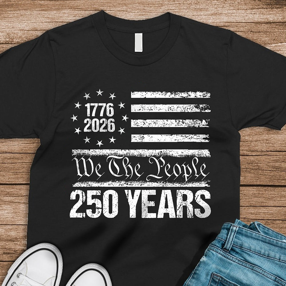 250 Years USA 250th Birthday 1776-2026 Eagle Flag Dark Shirt HO82 894566 - Image 6