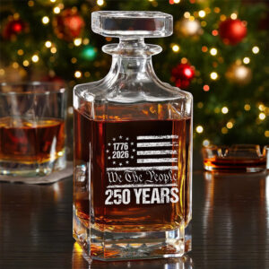 250 Years USA 250th Birthday 1776-2026 Eagle Flag Decanter HO82 894576