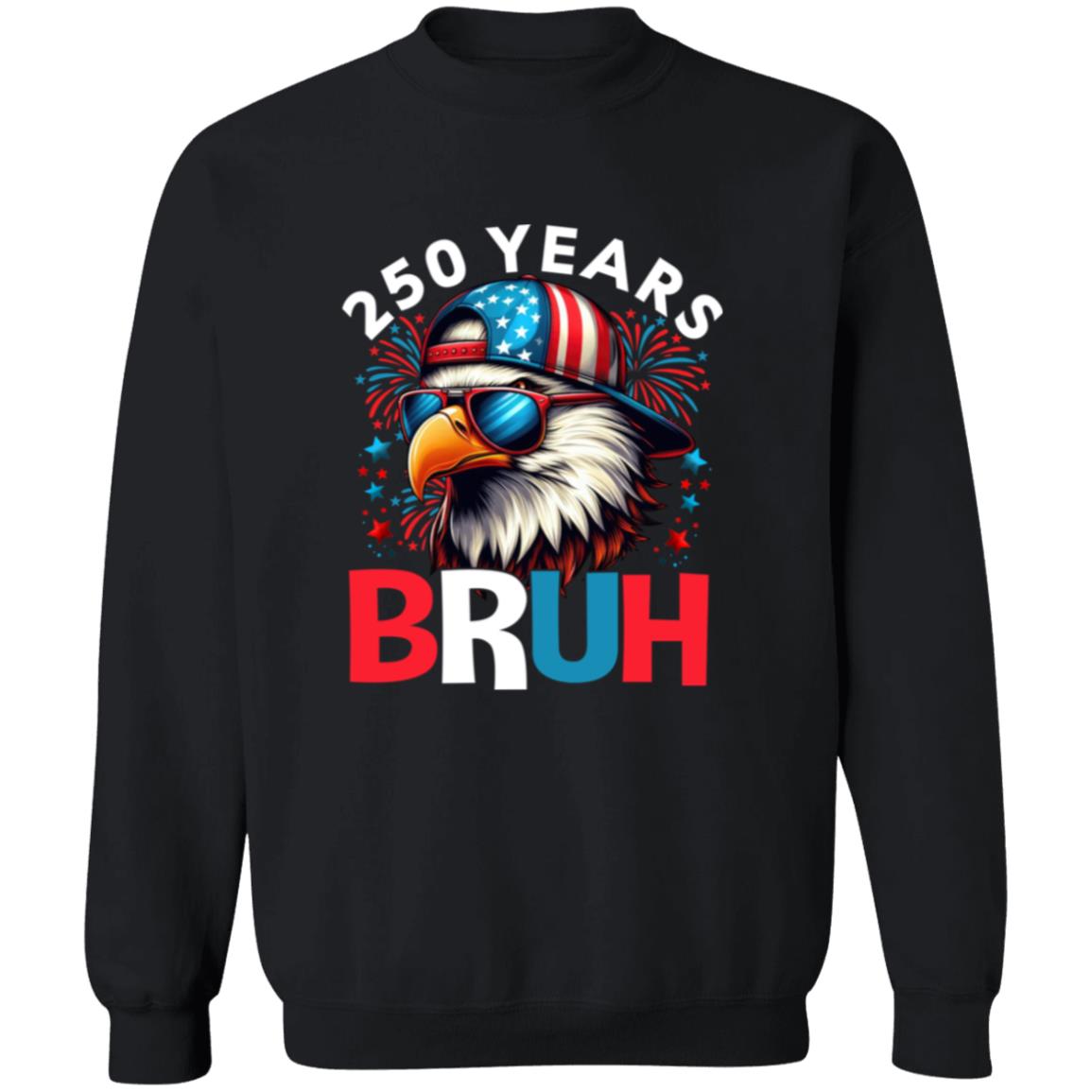 250 Years USA Bruh 250th Birthday 1776-2026 Eagle Flag Dark Shirt HA75 897318 - Image 5