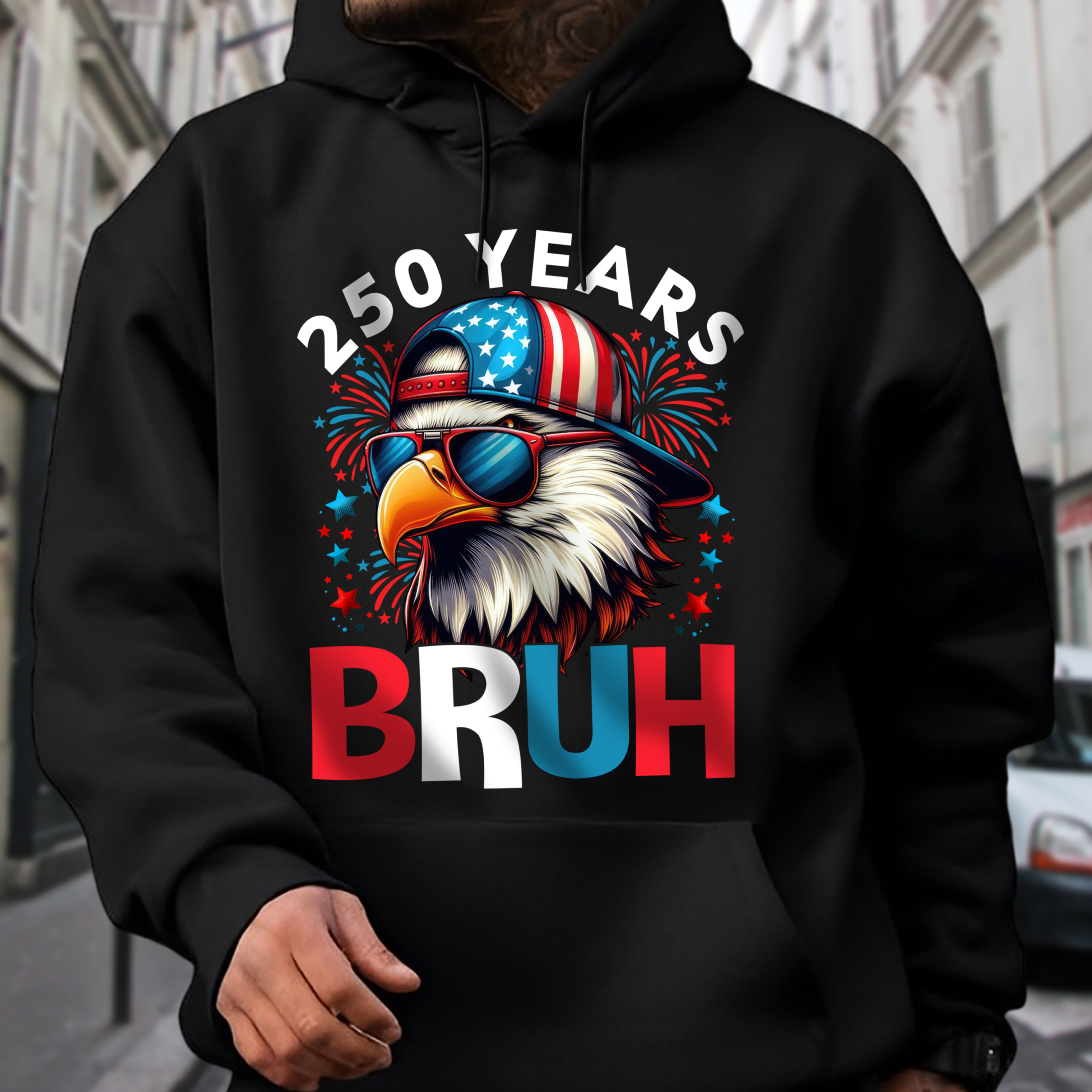 250 Years USA Bruh 250th Birthday 1776-2026 Eagle Flag Dark Shirt HA75 897318 - Image 15