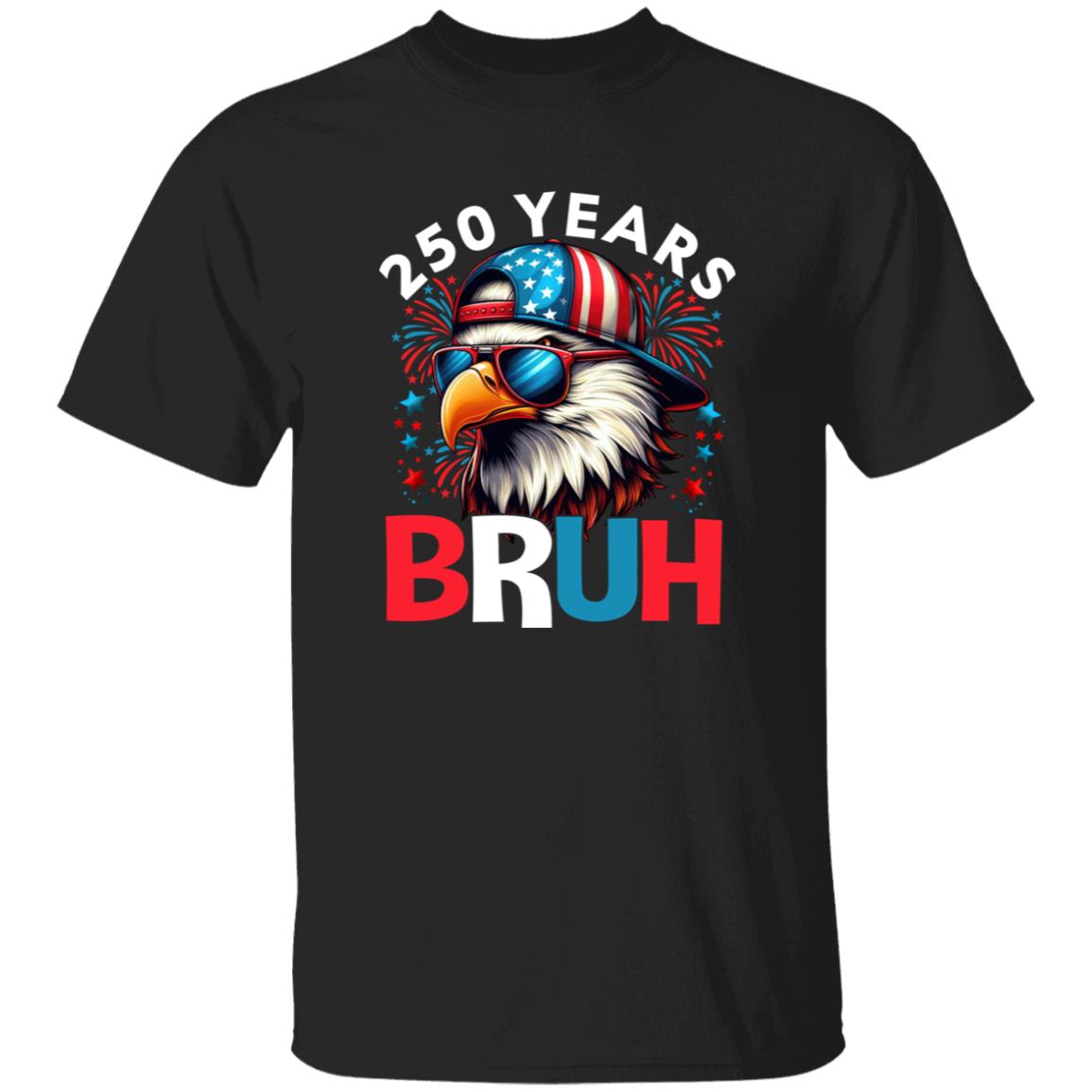 250 Years USA Bruh 250th Birthday 1776-2026 Eagle Flag Dark Shirt HA75 897318 - Image 9