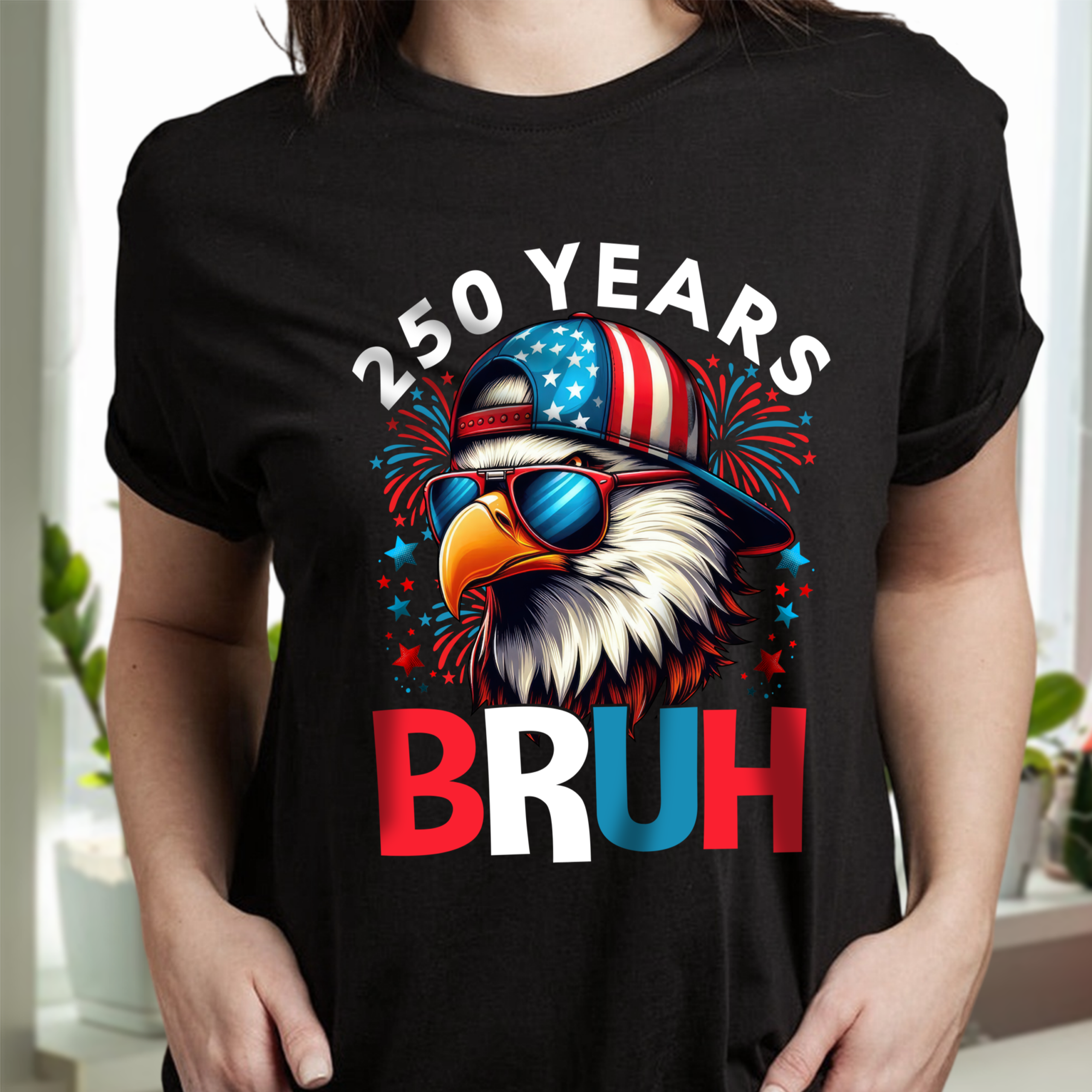 250 Years USA Bruh 250th Birthday 1776-2026 Eagle Flag Dark Shirt HA75 897318 - Image 16