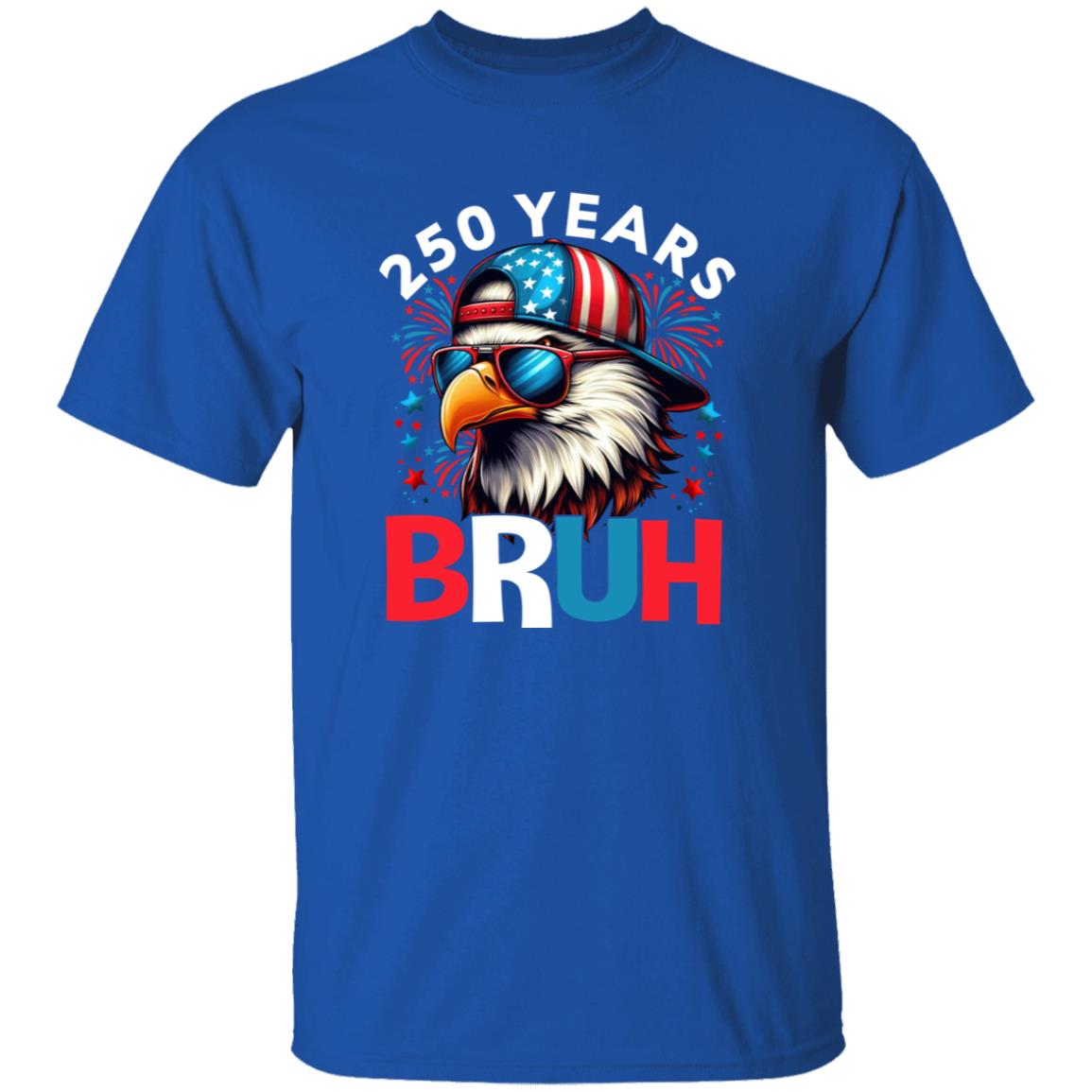 250 Years USA Bruh 250th Birthday 1776-2026 Eagle Flag Dark Shirt HA75 897318 - Image 6