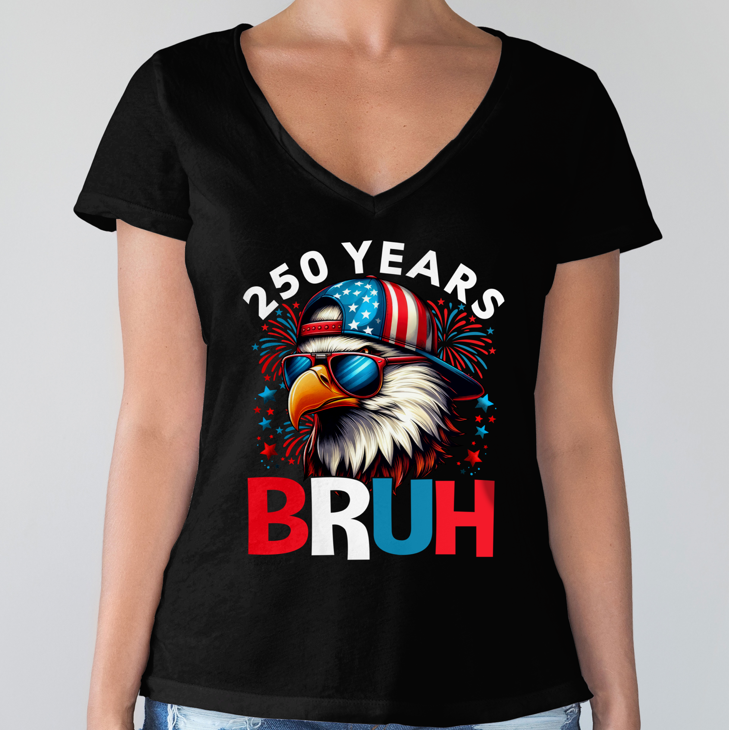 250 Years USA Bruh 250th Birthday 1776-2026 Eagle Flag Dark Shirt HA75 897318 - Image 17