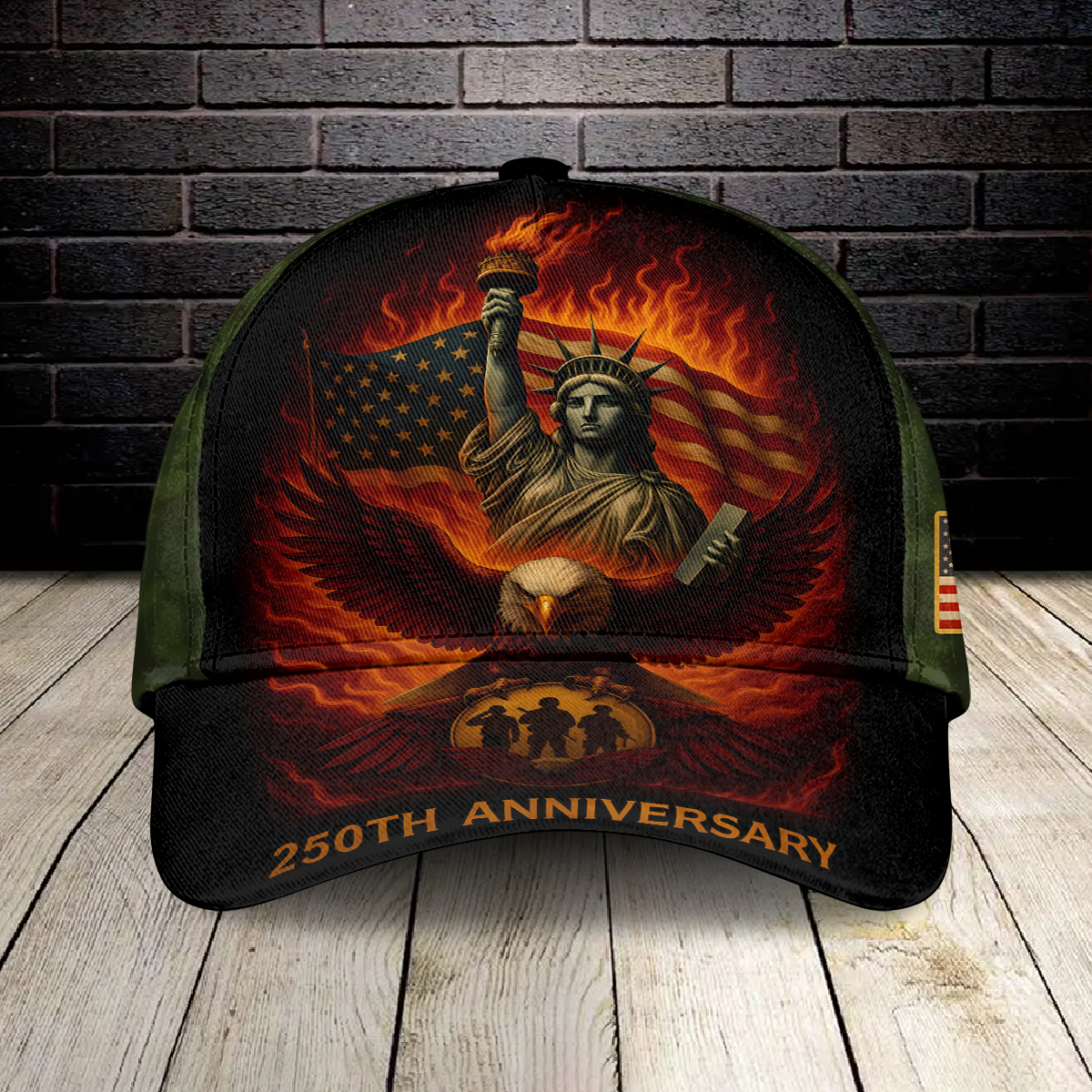 250th Anniversary Liberty Eagle Patriotic USA Classic Cap HO82 900112 - Image 5