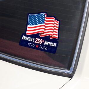 Alternative view of 250th Birthday 1776-2026 Car Window Decal Sticker TH10 896749