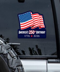 250th Birthday 1776-2026 Car Window Decal Sticker