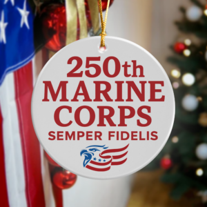 Alternative view of 250th Marine Corps Semper Fidelis Anniversary Ceramic Ornament LM32 895199
