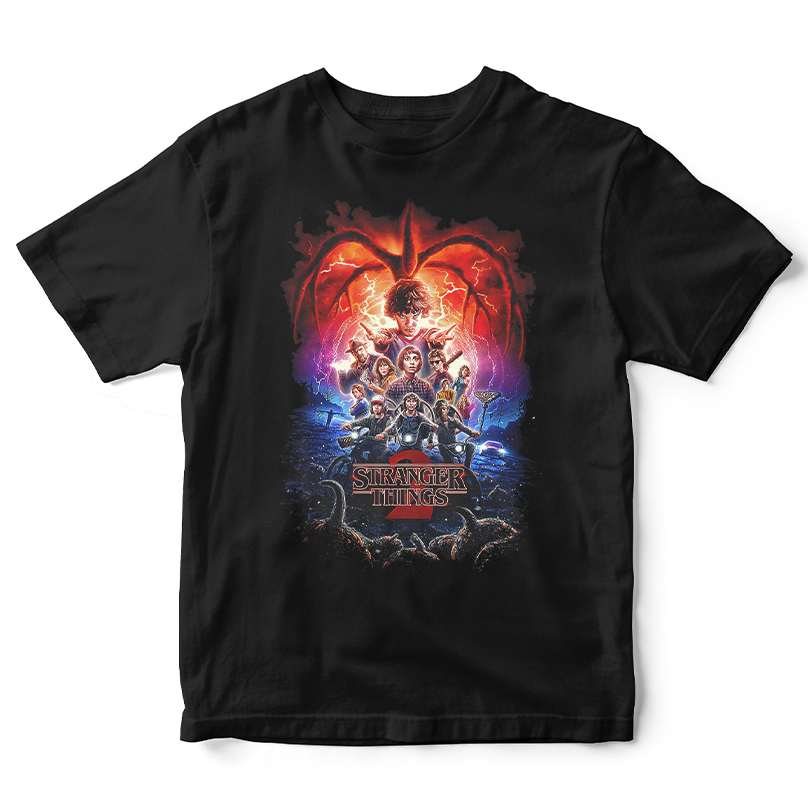 Stranger Things Group Shot Poster Fade T-Shirt, Stranger Things Group Shot Poster Fade Sweatshirt, Hoodie - Image 8