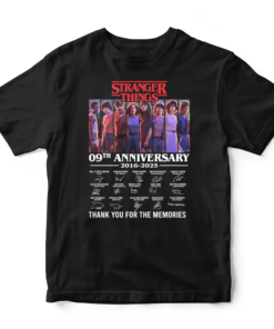 Stranger Things Unisex Tonal Eleven Group Pose Organic Short Sleeve T-Shirt, Sweatshirt, Hoodie