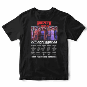 Stranger Things Unisex Tonal Eleven Group Pose Organic Short Sleeve T-Shirt, Sweatshirt, Hoodie