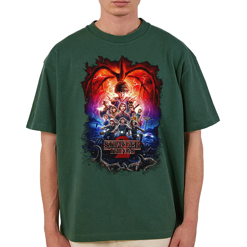 Stranger Things Group Shot Poster Fade T-Shirt, Stranger Things Group Shot Poster Fade Sweatshirt, Hoodie - Image 4