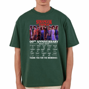 Alternative view of Stranger Things Unisex Tonal Eleven Group Pose Organic Short Sleeve T-Shirt, Sweatshirt, Hoodie