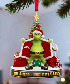 The Grinch Ornament, Merry Grinchmas Ornament, Funny Grinch Monster Ornament