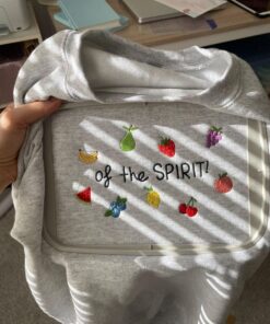 Alternative view of Fruit of the Spirit Christian Sweatshirt | Embroidered Christian Crewneck