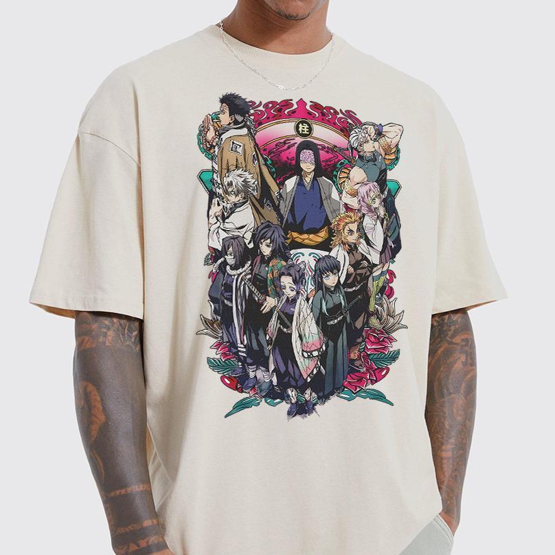 Hashira team Sweatshirt, All of Hashira Sweatshirt Hoodie, Demon Slayer t-shirt, Kimetsu no Yaiba Shirt, Anime sweatshirt hoodie, Anime lover t-shirt Menswear - Image 2