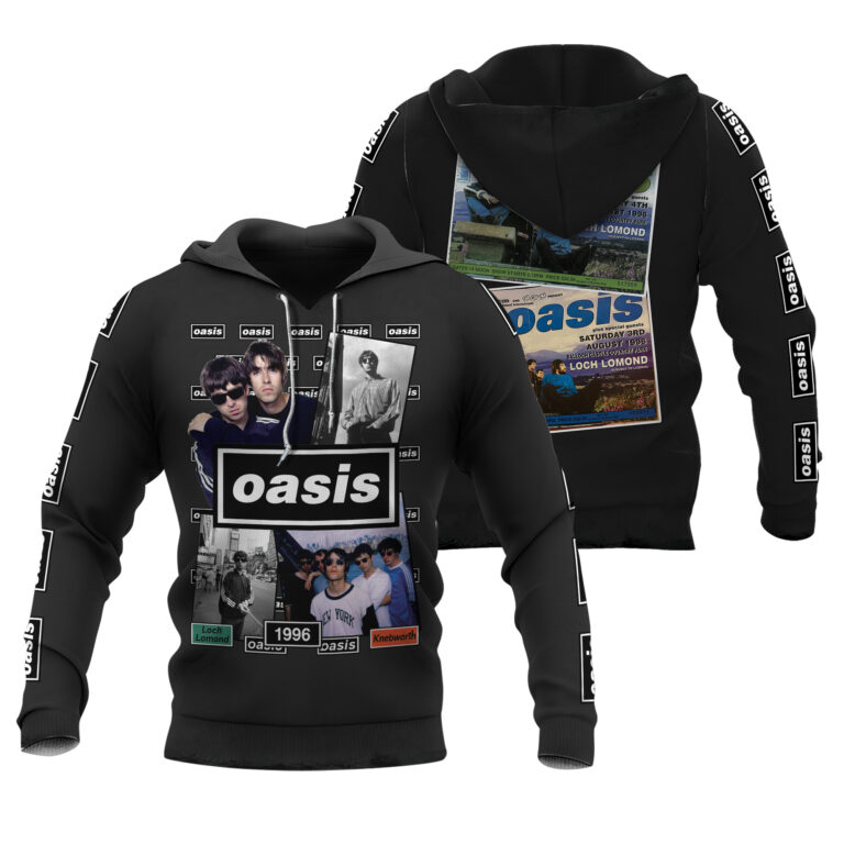 1996 Oasis "Oasis" Album Music Classic White Unisex Jersey Reprint