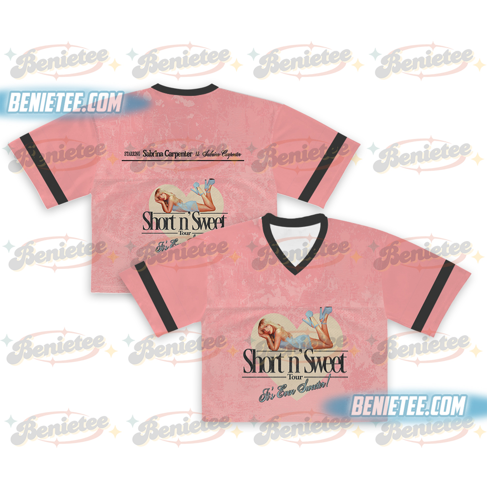 Sabrina Carpenter Graphic Jersey Pop Music Merch Vintage