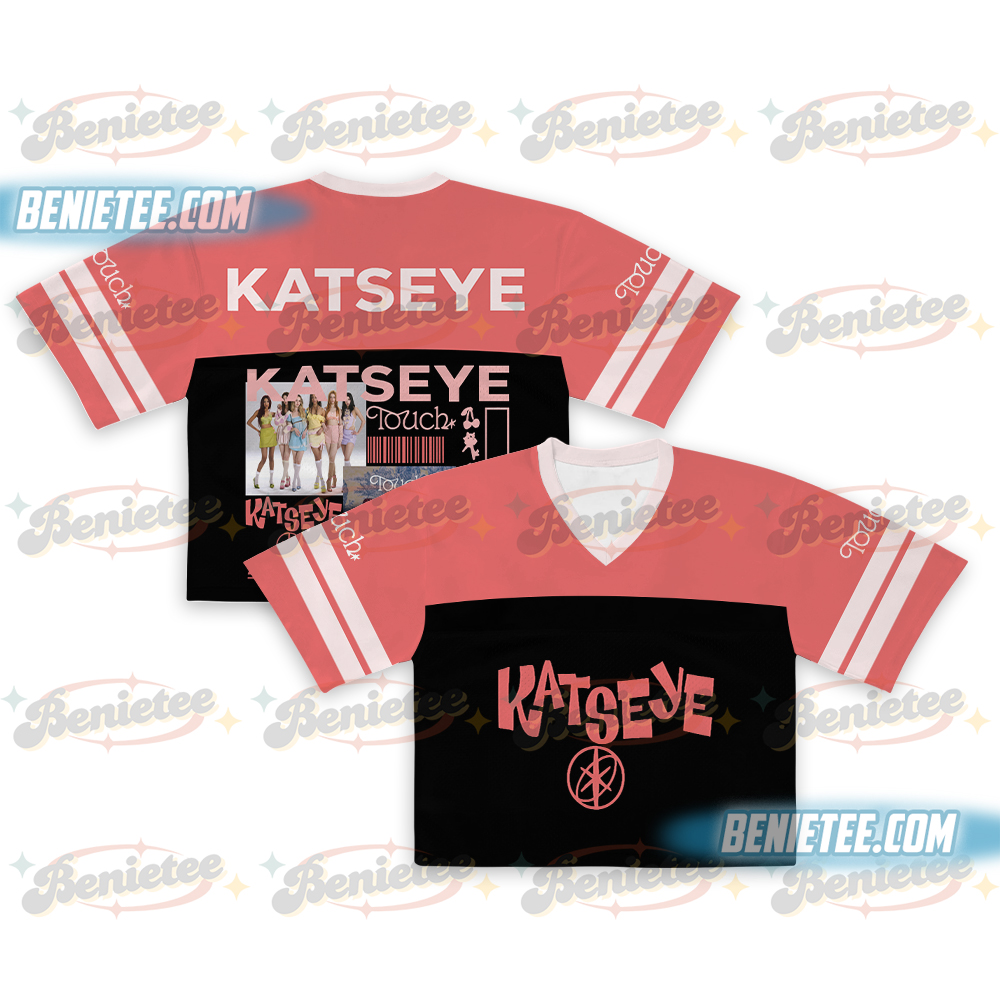 Katseye Merch Touch Illustration Football Croptop
