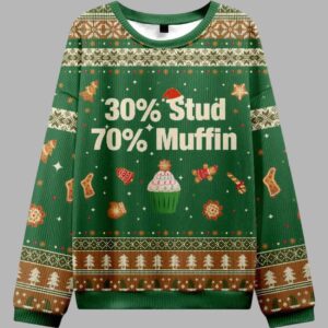 30ï¼… Stud 70ï¼… Muffin Ugly Christmas Sweater - gullprint.com