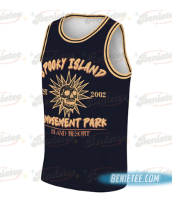 Alternative view of Spooky Island Basketball Jersey