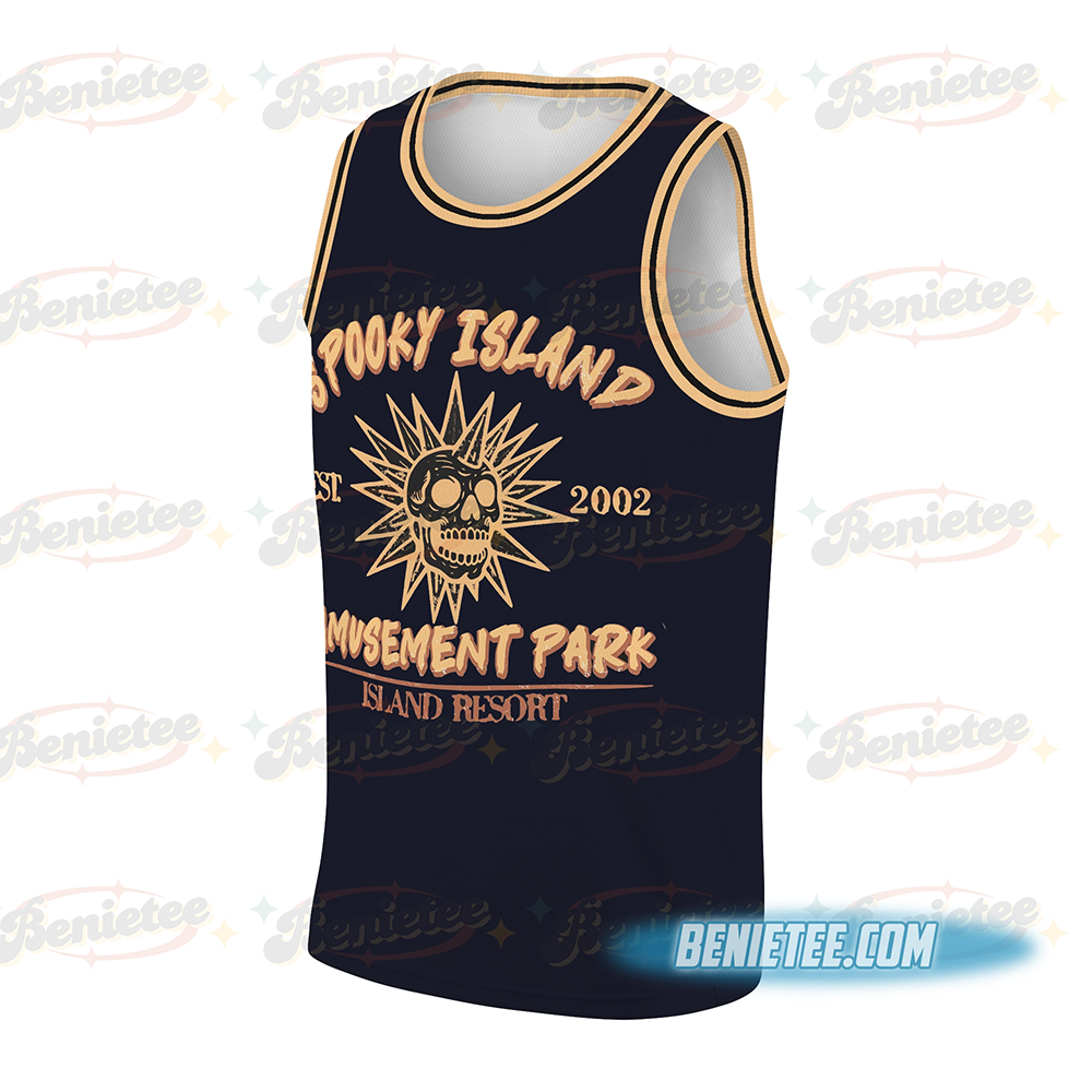 Spooky Island Basketball Jersey - Image 2