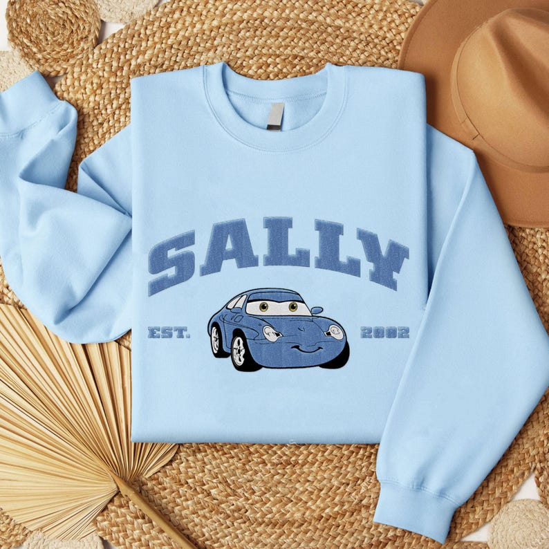 Cars McQueen & Friends Embroidered Sweatshirt, Cartoon Embroidered Sweatshirts, Cars Character Movie, Trending Crewneck, Gift For Friends - Image 5