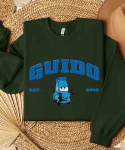 Alternative view of Cars McQueen & Friends Embroidered Sweatshirt, Cartoon Embroidered Sweatshirts, Cars Character Movie, Trending Crewneck, Gift For Friends