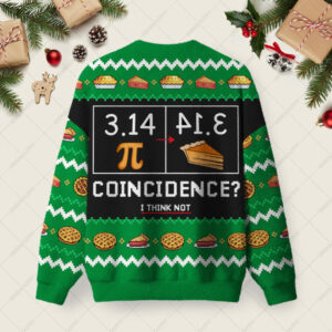 Alternative view of 3.14 PI Ugly Christmas Fuzzy Fleece Sweatshirt