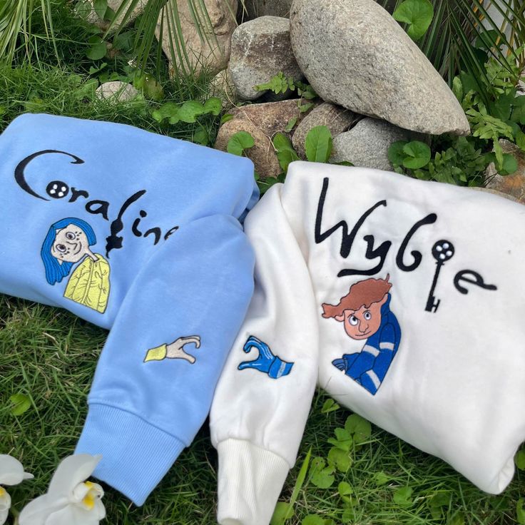 Halloween Coraline And Wybie Embroidered Shirt, Coraline Embroidered Sweatshirt, Horror Movie Shirt, Animation Hoodie - Image 4