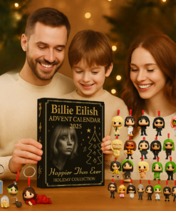 Alternative view of Billie Eilish Advent Calendar 2025, Christmas Countdown Advent Calendar Gift Box With 24 Acrylic Ornaments