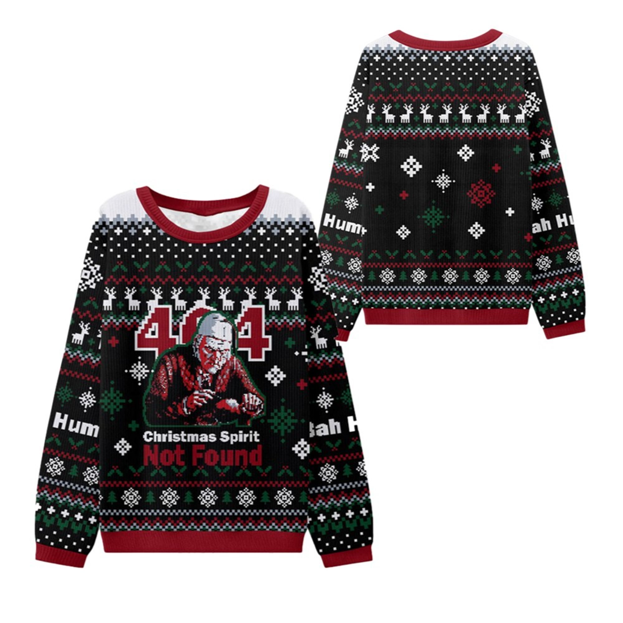 Alternative view of 404 Spirit Not Found Ugly Sweater 2025 Christmas - Grishko.com