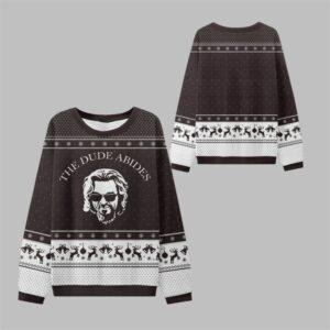 404 Spirit The Dude Abides Ugly Sweater - Grishko.com