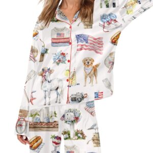 4th Of July Pajama Set For Women