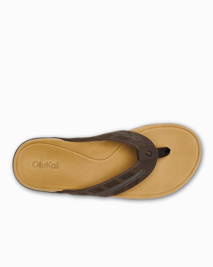 Men's OluKai Tuahine Palm Sandals - Image 4