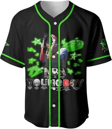 Unisex Young Boy Masa Tour Oversized Baseball Jersey - Image 2