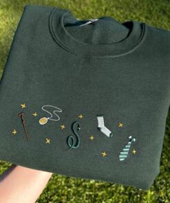 Fantasy Embroidered Sweatshirt, Wizard Sweatshirt, Bookish Hoodie