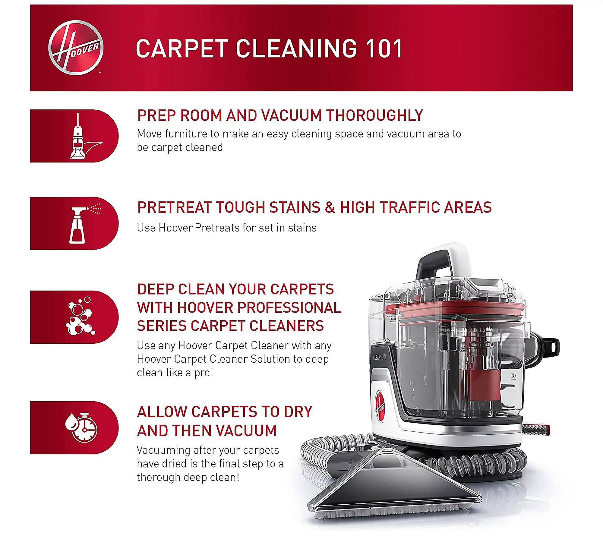 Hoover CleanSlate Pet Carpet & Upholstery Spotleaner - Image 6