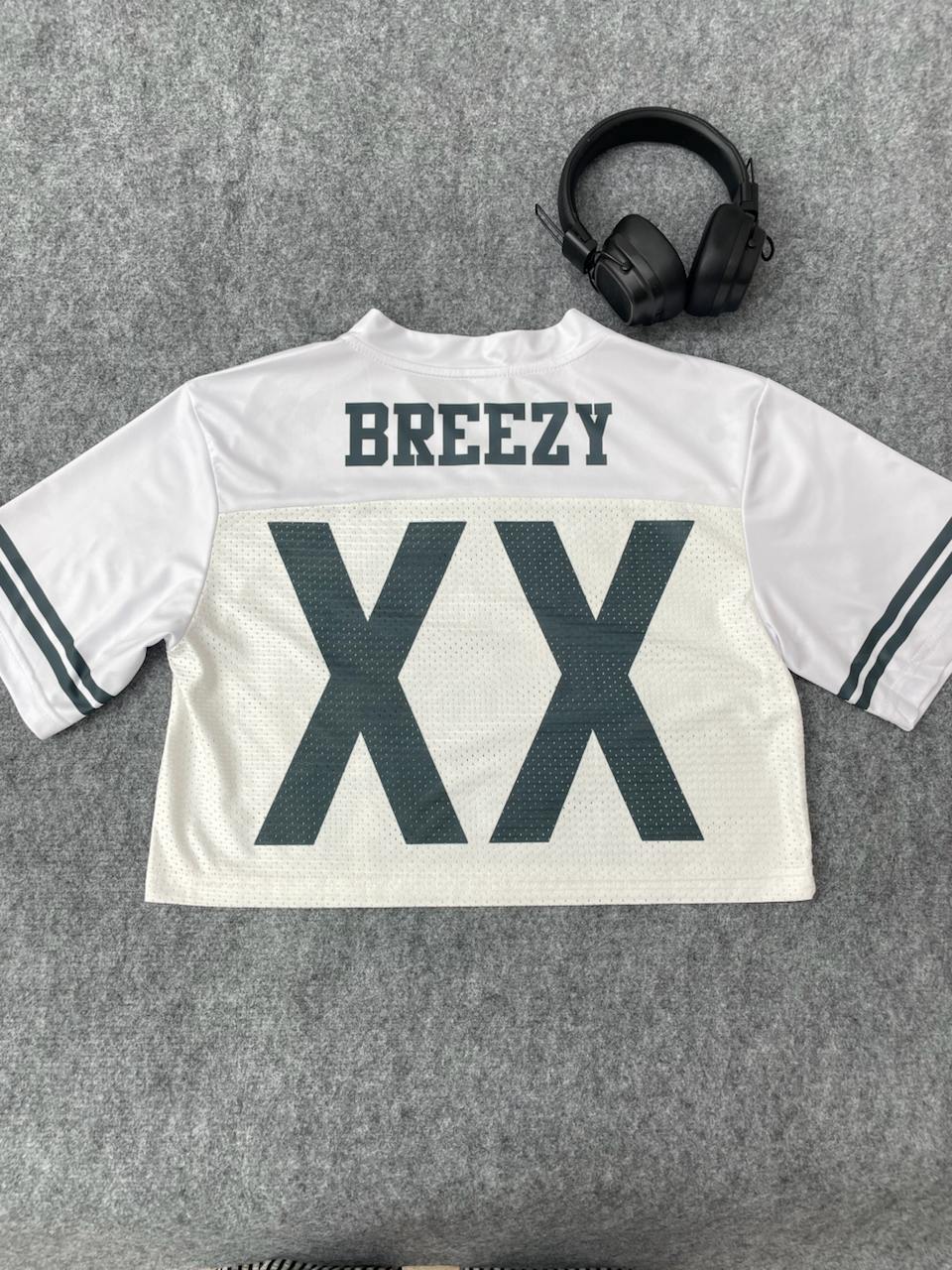 Personalized Chris Brown 2025 Croptop Mesh Football, Breezy Bowl XX Concert 2025 Croptop Mesh Football - Image 2