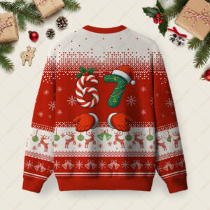 Alternative view of 67 Red Ugly Christmas Fuzzy Fleece Sweatshirt