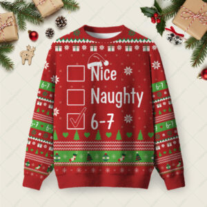 67 Ugly Christmas Fuzzy Fleece Sweatshirt