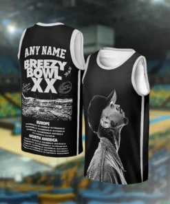 Alternative view of Chris Breezy Tour 2025 Basketball Jersey, Gift For Fan Basketball