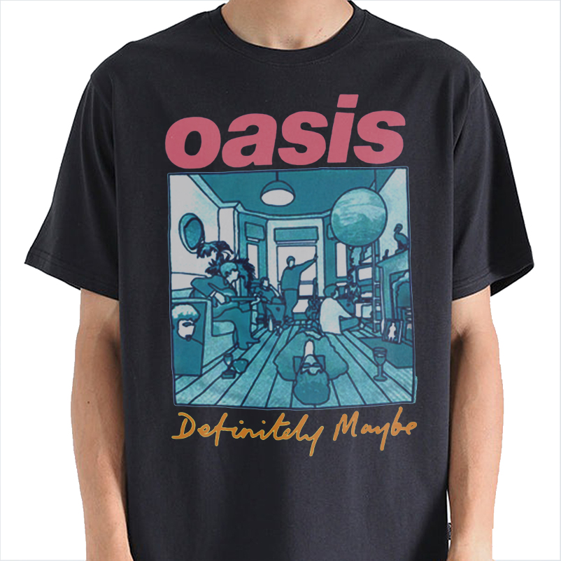 Oasis T Shirt Definitely Maybe Illustration Colour Reunion Tour New - Image 6