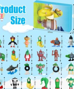 Tralalero Tralala Christmas 3D Advent Calendar Italian Brainrot Tungtung Sahur 24 Days, Christmas Countdown 3D Advent Calendar Gift Box With 24pcs