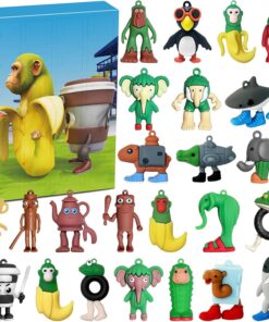 Tralalero Tralala Christmas 3D Advent Calendar Italian Brainrot Tungtung Sahur 24 Days, Christmas Countdown 3D Advent Calendar Gift Box With 24pcs