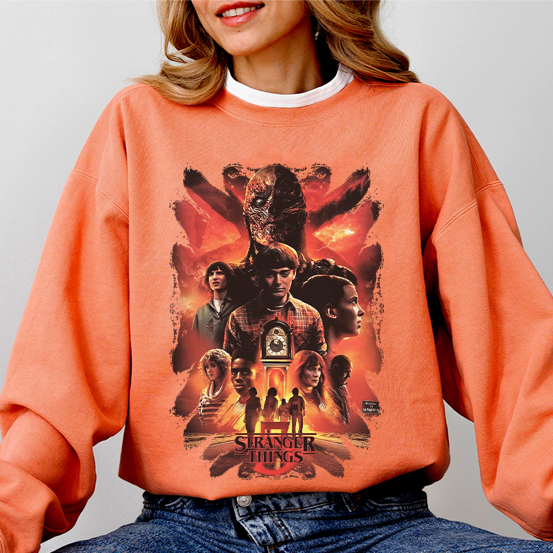 Stranger Things 5 Poster Shirt Stranger Things Characters Sweatshirt Final Season - Image 8