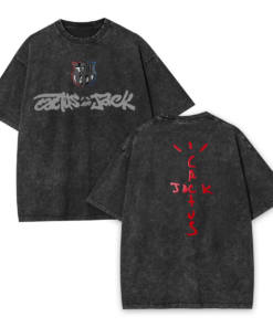 Washed Travis Scott Retro Graphic Unisex Tee, Travis Scott And Cactus Jack Shirt