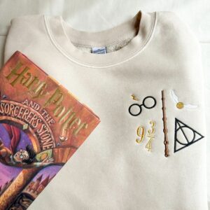 Wizarding World Embroidered Sweatshirt, Cozy Season Embroidered, Fall Sweatshirt